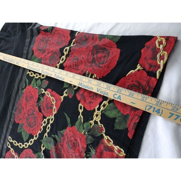 Guess Los Angeles Chain Roses Shirt Size XL - Picture 8 of 8
